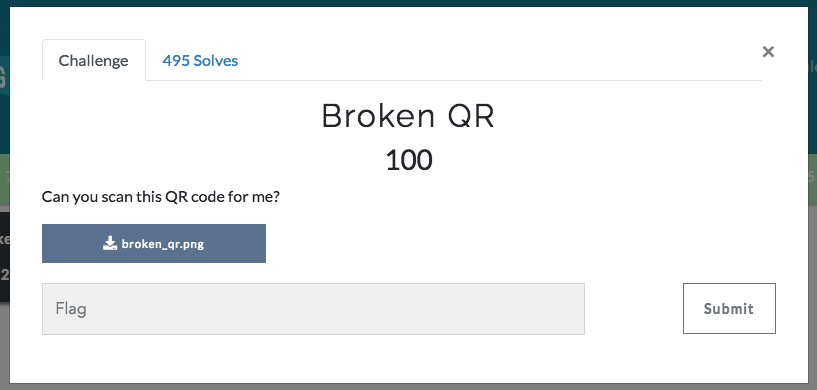Broken QR screenshot